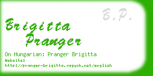 brigitta pranger business card